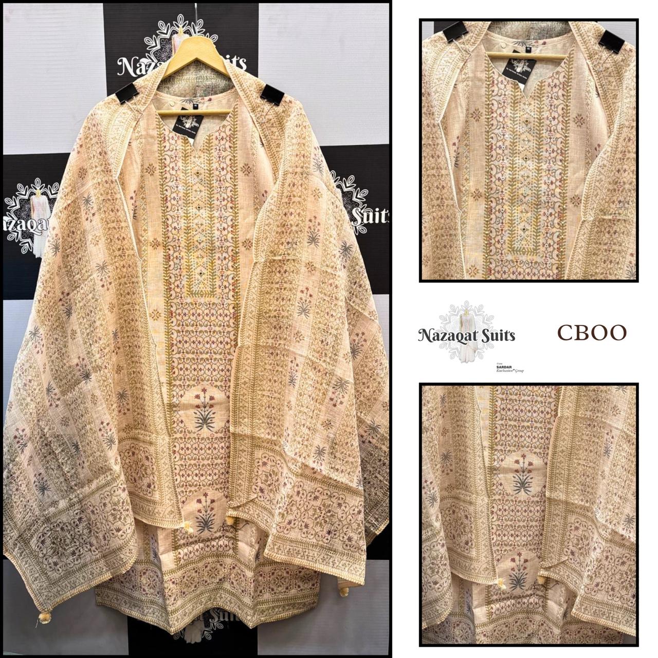 Elegant Linen Readymade Suit with Subtle Everyday Style - Image 2