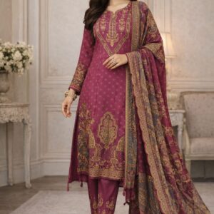 Elegant Crepe Fabric Suit Perfect for Daily and Festive Wear