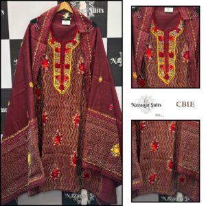 Elegant Georgette Suit with Handcrafted Phulkari Embroidery Set