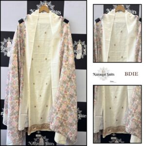 Elegant Mal Cotton Suit with Floral Printed Dupatta Set