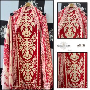 Printed Cotton Pakistani Suit with Stylish Neck Design Set